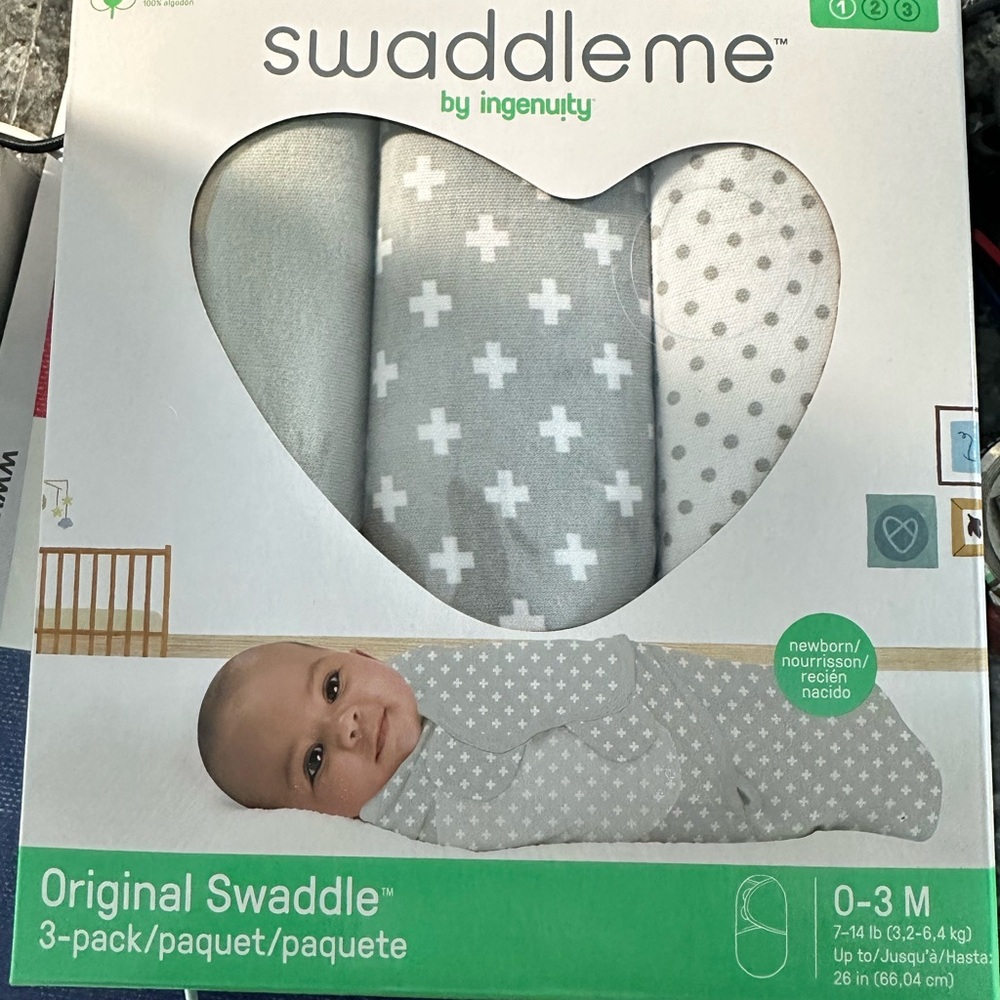 3-Pack SwaddleMe by Ingenuity original swaddle